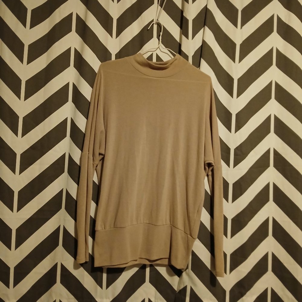 Mock Neck Long Sleeve Top